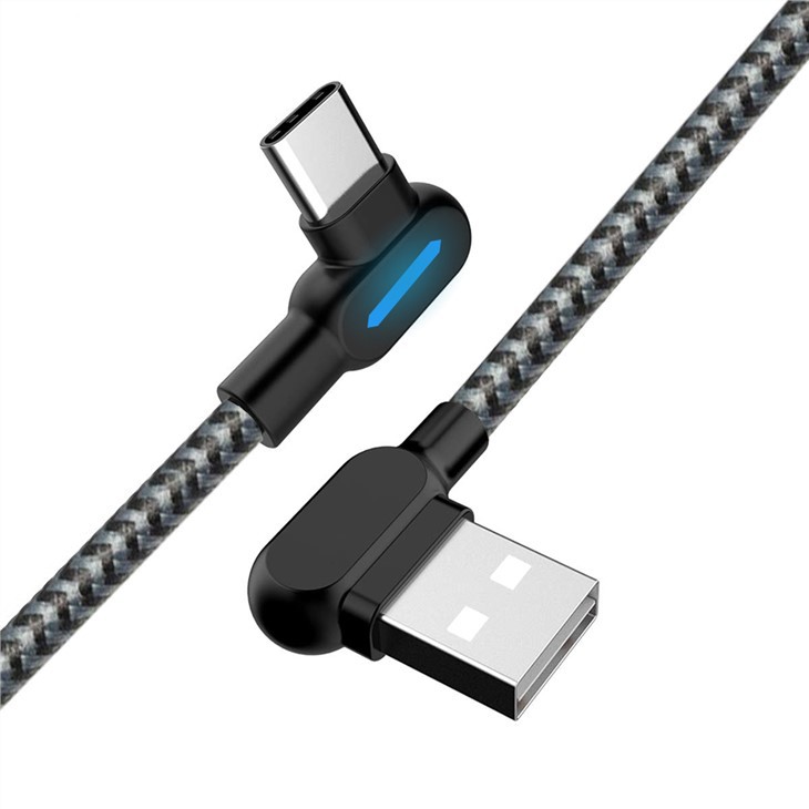 Kabel szybkiego ładowania led typu C LED